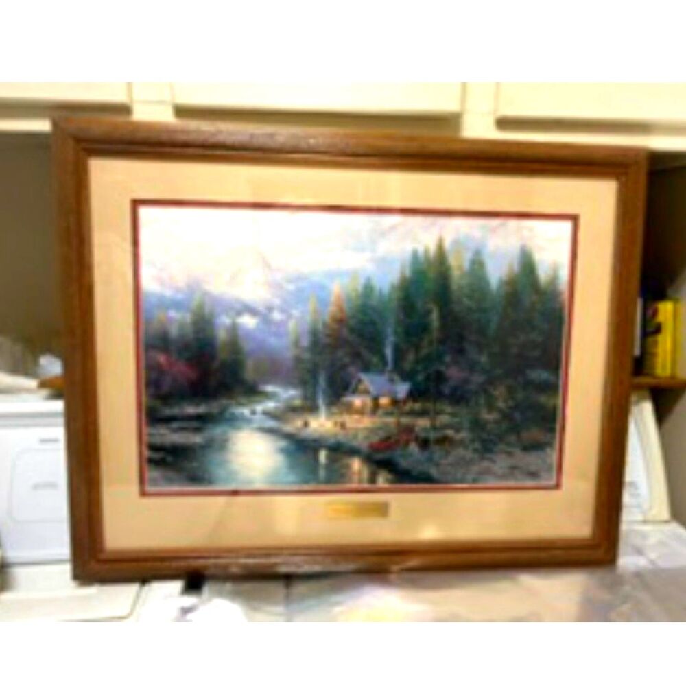 Thomas Kinkade "The End of a Perfect Day" Artwork 26.5" W x 20.5"L